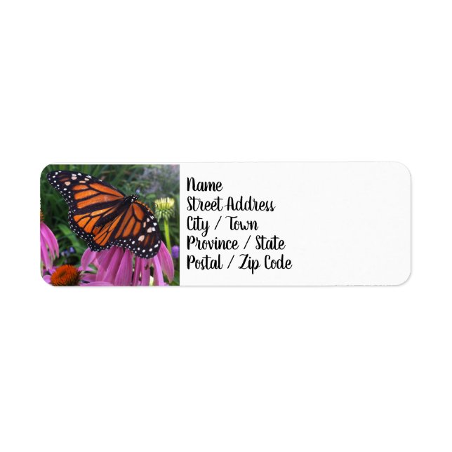 Return Address Labels - Monarch Butterfly (Front)