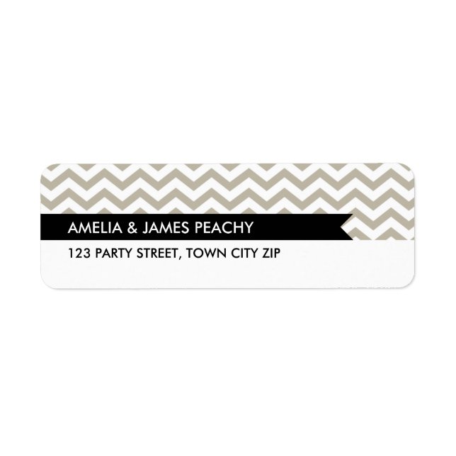 RETURN ADDRESS LABELS :: simple minimal classy (Front)
