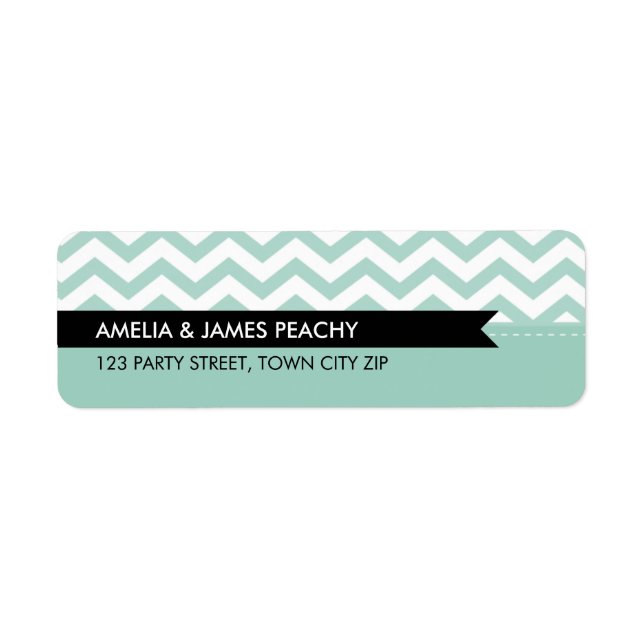RETURN ADDRESS LABELS :: simple minimal classy (Front)