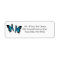 Return Address Labels Stickers Two Butterflies