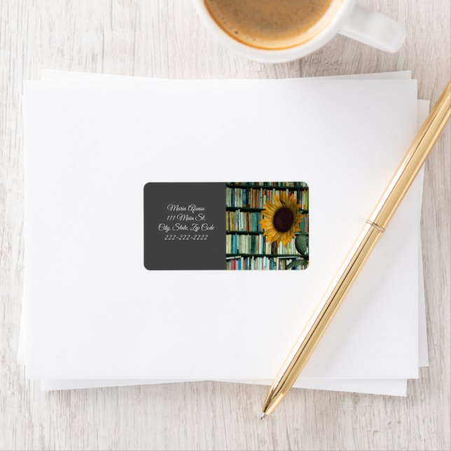 Return Address Labels Sunflower Books (Insitu)