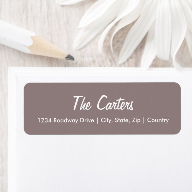 Return Address Labels - Wedding Invite  Stationary (Insitu)
