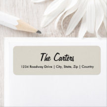 Return Address Labels - Wedding Invite  Stationary