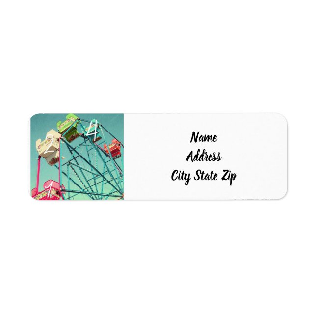 **RETURN ADDRESS LABELS** WITH FERRIS WHEEL (Front)