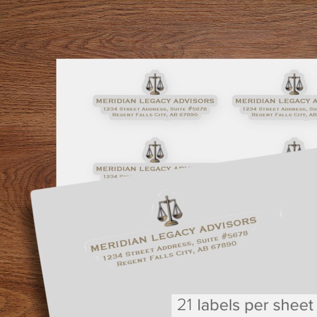 Return Address Labels with Justice Scale Logo (Creator Uploaded)