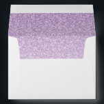 Return Address Light Purple Glam Glitter Rectangle Envelope<br><div class="desc">This trendy custom envelope features sparkling faux glitter and your custom text.  Use the template form to add your own information. The "Customise" feature can be used to change the font style,  colour and layout.</div>