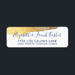 RETURN ADDRESS modern luxe gilded gold navy blue<br><div class="desc">by kat massard >>> www.simplysweetPAPERIE.com <<< Love the design, but would like to see some changes - another colour scheme, product, add a photo or adapted for a different occasion - no worries simply contact me, kat@simplysweetPAPERIE.com - I am happy to help! - - - - - - - -...</div>