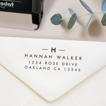 Return Address | Modern Minimal Elegant Monogram
