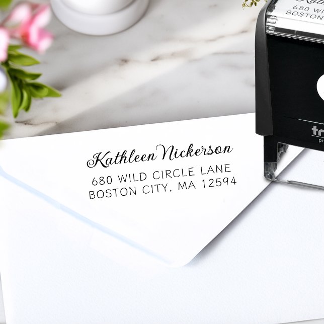 Return Address Modern Simple Self-inking Stamp (Return Address Modern Simple Self-inking Stamp)
