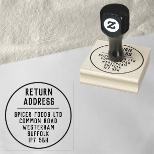 Return Address Rubber Stamp