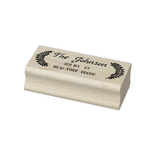 Return Address Rubber Stamp, Custom Return Address Stamp
