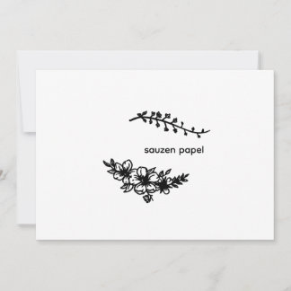 return address rubber stamps invitation