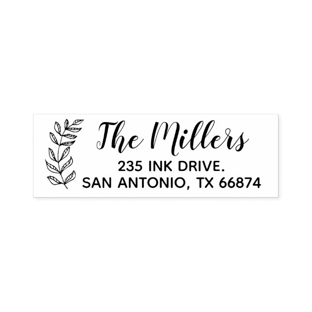 Return Address Self-inking Stamp (Design)