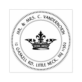 Return Address Stamp Vintage Mediaeval French Crow