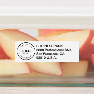 Return Address Waterproof Business Custom Logo