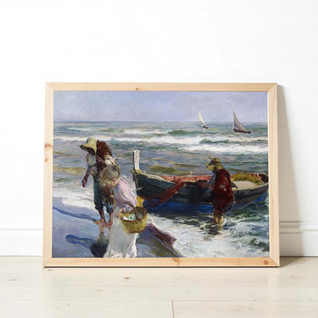 Return from Fishing, Joaquin Sorolla y Bastida Poster (Creator Uploaded)