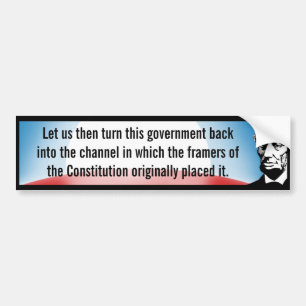 Return Government to Constitution (Lincoln) Bumper Sticker