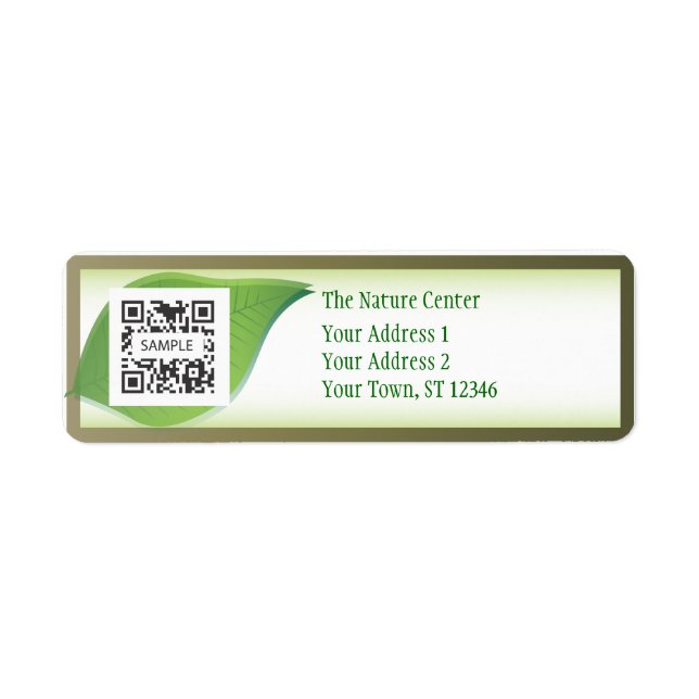 Return Label Template Nature Centre (Front)