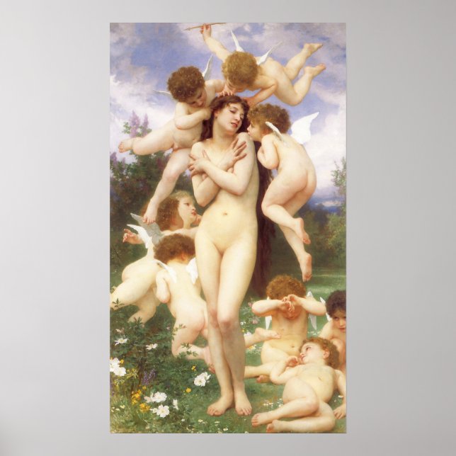 Return of Spring (Le Printemps) by Bouguereau Poster (Front)