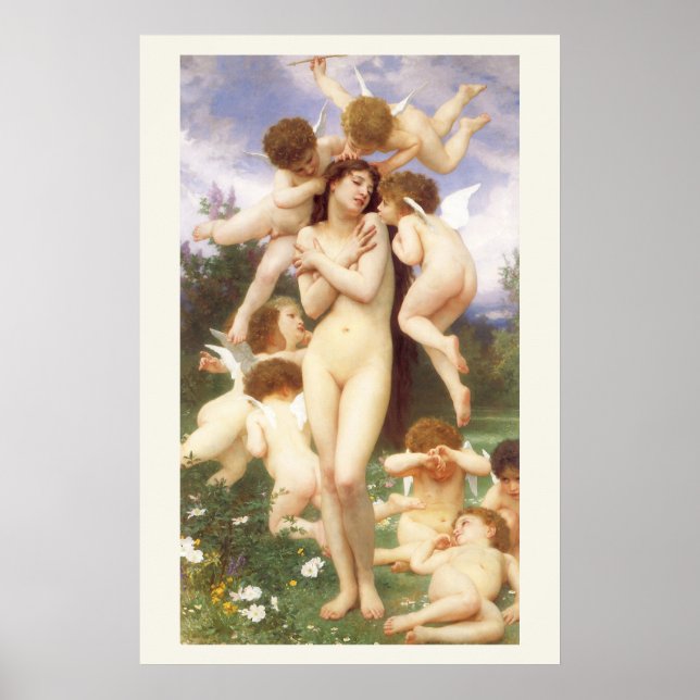 Return of Spring (Le Printemps) by Bouguereau Poster (Front)