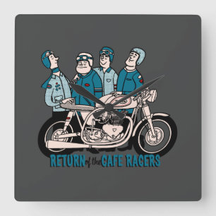 Return of the cafe racers Tote Square Wall Clock