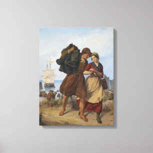 Return of the Fisherman (by Rudolf Jordan) Canvas Print