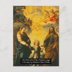 Return of the Holy Family from Egypt Postcard