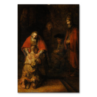 Return of the Prodigal Son by Rembrandt van Rijn Table Number
