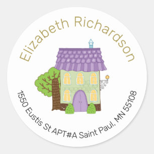 Return Round Address Labels