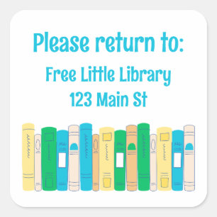 Return this book to neighbourhood library sticker