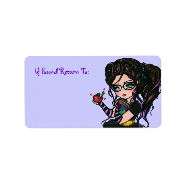 "Return To" School Labels Smartie Pants Girl (Front)
