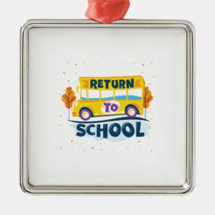 Return To School Metal Tree Decoration