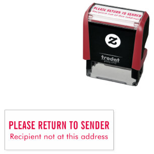 Return to Sender Not at this Address (Resize) Self-inking Stamp