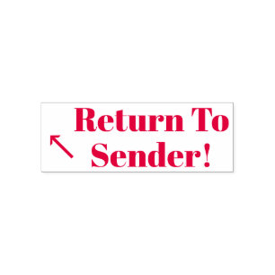 "Return To Sender!" Rubber Stamp