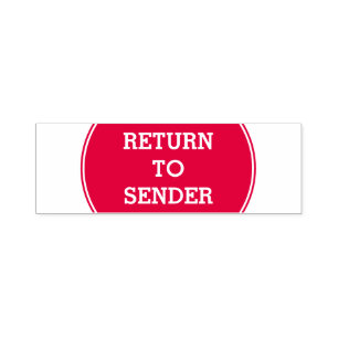 "RETURN TO SENDER" Self-Inking Rubber Stamp