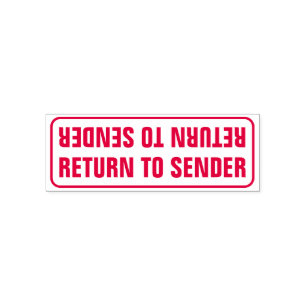 "RETURN TO SENDER" SELF-INKING STAMP