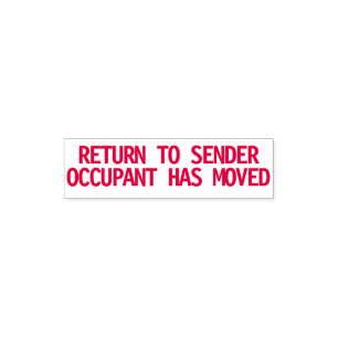 RETURN TO SENDER Self Inking Stamp