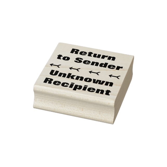 "Return to Sender", "Unknown Recipient" Rubber Stamp (Stamp)