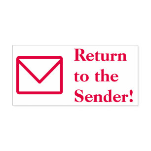 "Return to the Sender!" + Envelope Icon Self-inking Stamp