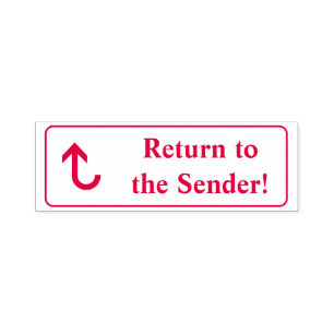 "Return to the Sender!" Rubber Stamp