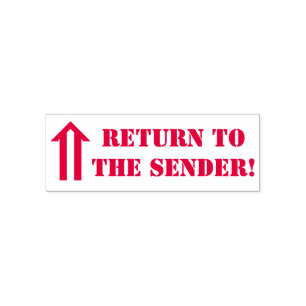 "Return to the Sender!" Rubber Stamp