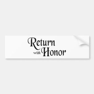 Return With Honour Bumper Sticker