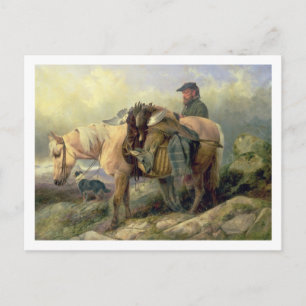 Returning from the Hill, 1868 Postcard