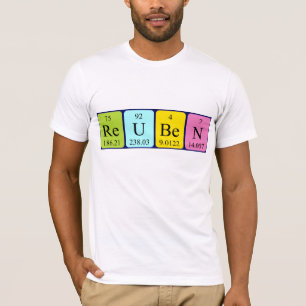 Reuben periodic table name shirt