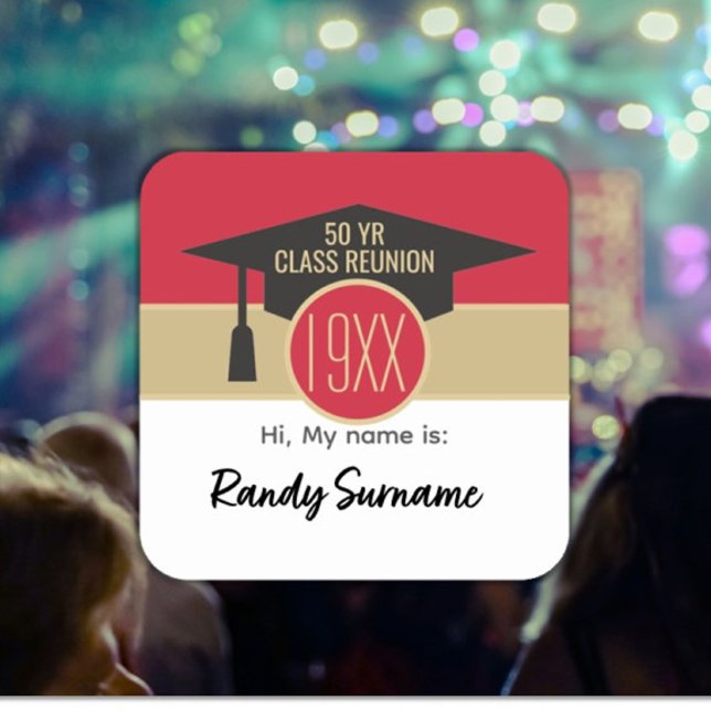 Reunion! Custom class reunion name tag (Creator Uploaded)