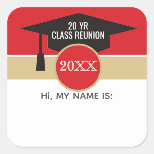 Reunion! Custom class reunion name tag
