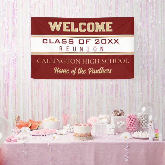 Reunion! CUSTOMIZED Class Reunion banner (Party)