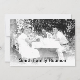 Reunion Dinner Picture Invitation