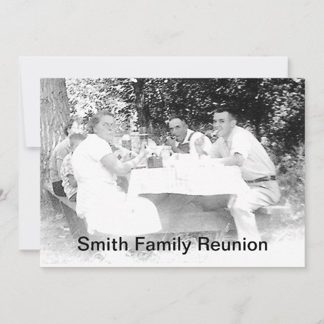 Reunion Dinner Picture Invitation (Front)