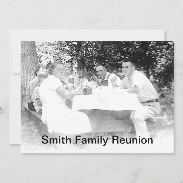 Reunion Dinner Picture Invitation (Front)